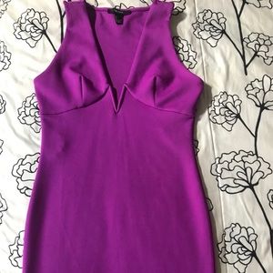 Magenta-Purple v-cut dress 💜